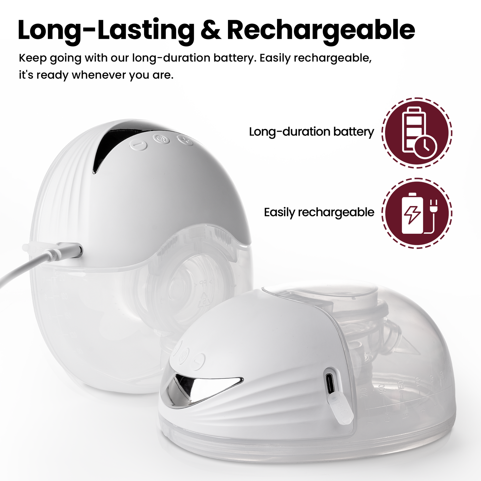Smart Wearable Electric Breast Large Capacity