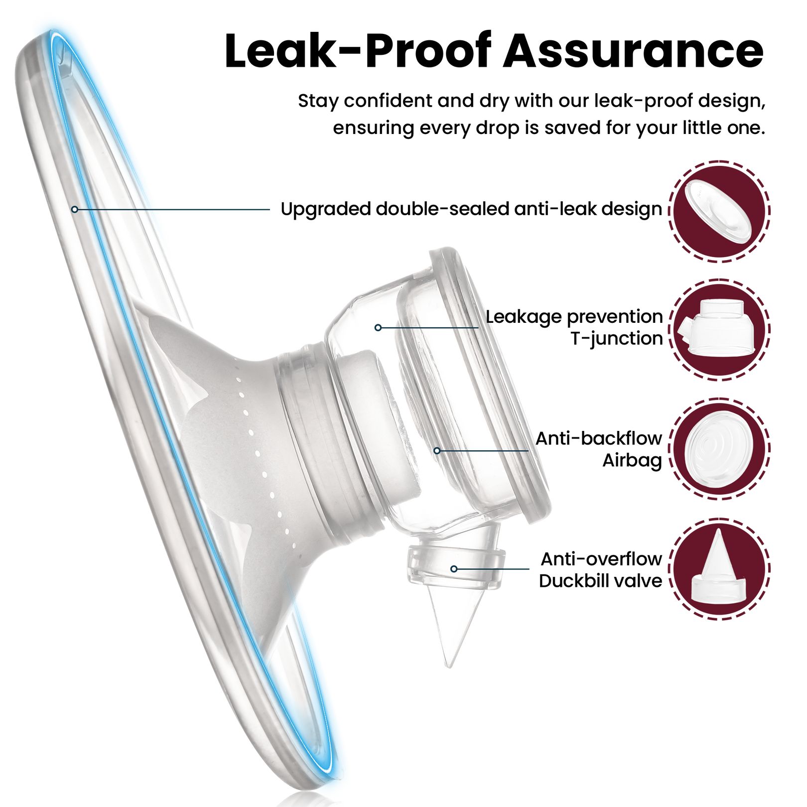 Smart Wearable Electric Breast Large Capacity