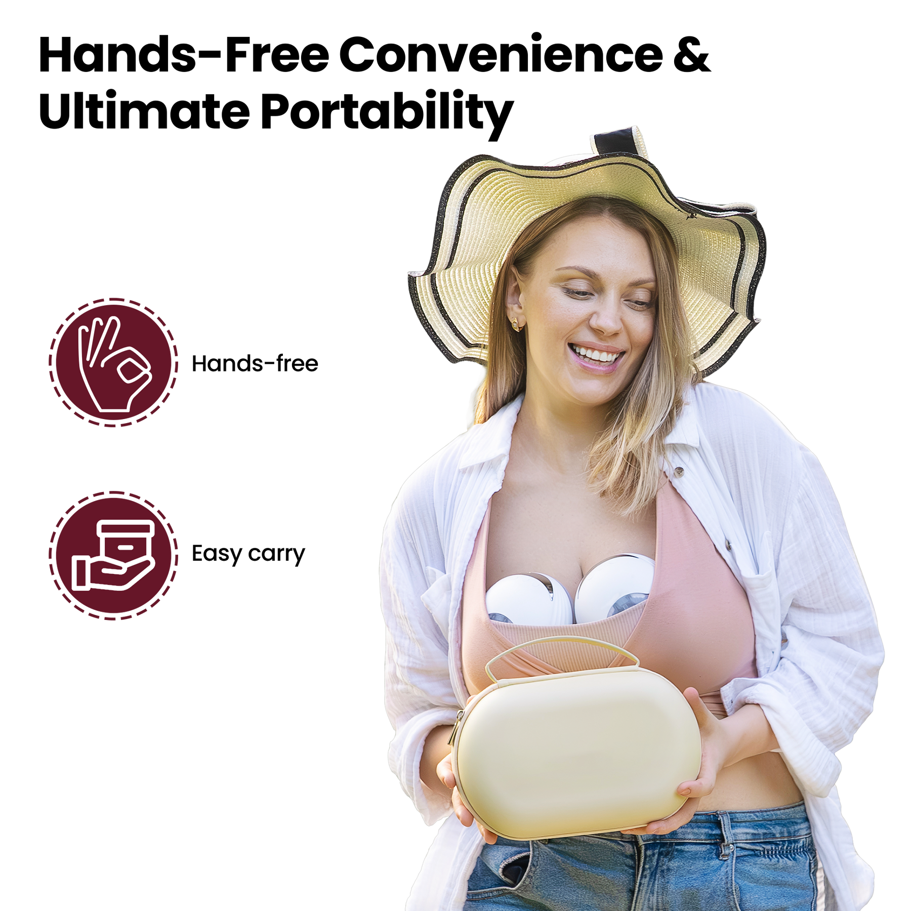 Smart Wearable Electric Breast Large Capacity